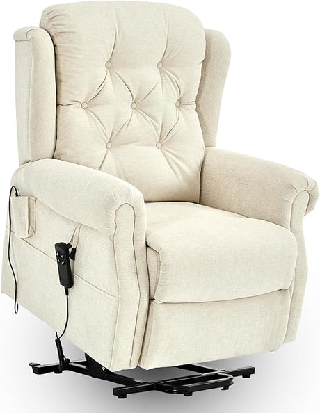 9199 Elegant Lay Flat Lift Chair for Elderly Recliner with Dual Motors Power Lift Recliner