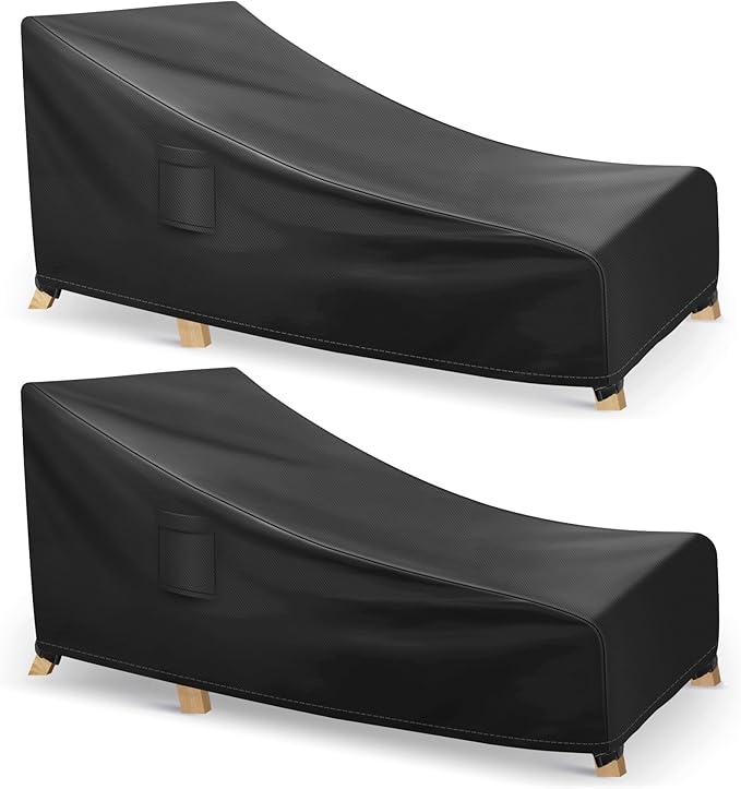 Chaise Lounge Covers Outdoor Waterproof, Heavy Duty Patio Furniture Covers