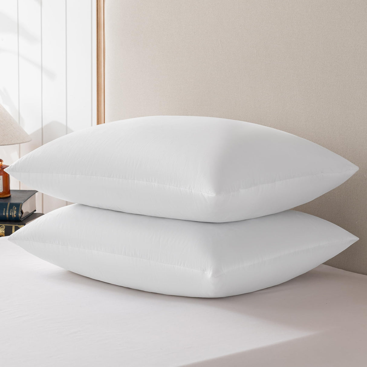 Goose Feathers and Down Pillows, Cotton Cover, Bed Sleeping Hotel Collection Pillows