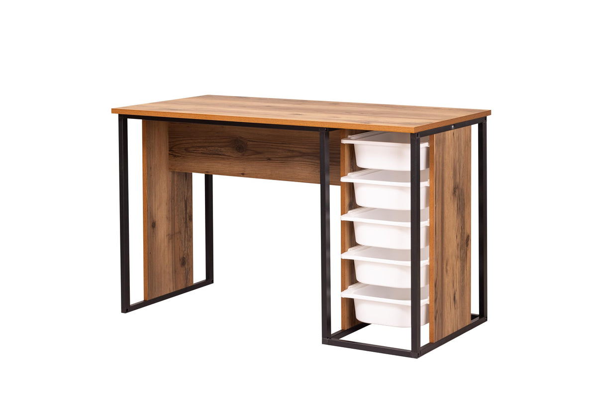 Desk with Drawers, Puzzle Table, Hobby & Activity Desk, Space-Saving Do-it-yourself