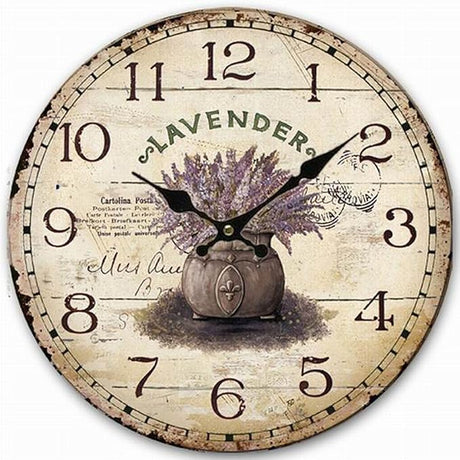 Rustic Wooden Clock, Eruner Retro Antique Style 12-inch Wall Clocks Watches