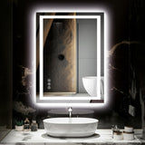 24x32 LED Bathroom Mirror - Anti-Fog Dimmable Backlit Vanity Mirror