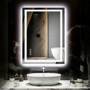24x32 LED Bathroom Mirror - Anti-Fog Dimmable Backlit Vanity Mirror