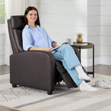 Recliner Chair for Adults Push Back Armchair Home Theater Seating with Lumbar Support