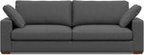 Charlie Sofa in 100% Recycled Polyester Tightly Woven Performance Fabric, Pebble Grey,