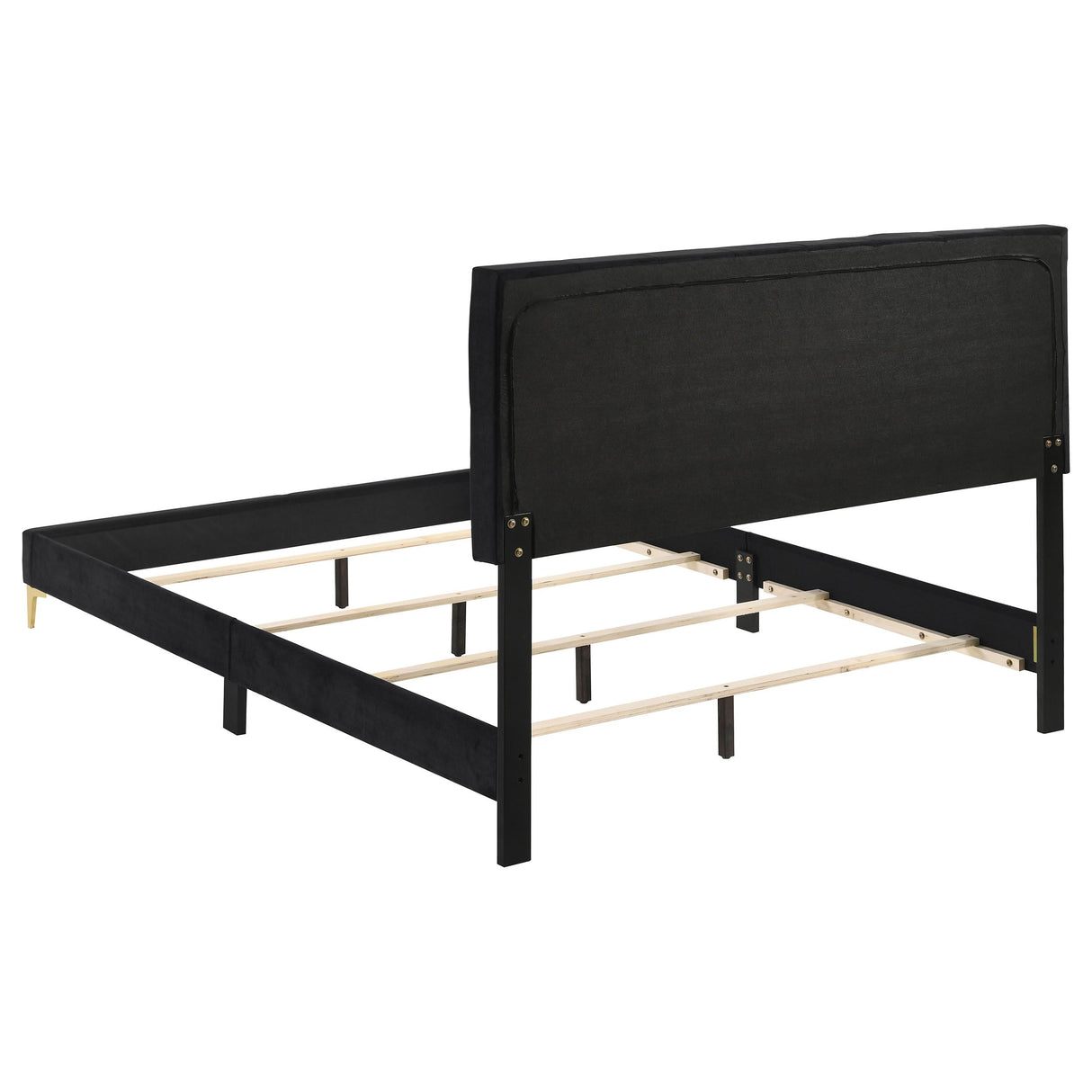 Kendall 49-Inch Upholstered Bed Queen Size Modern Panel Bed Frame Velvet Upholstery