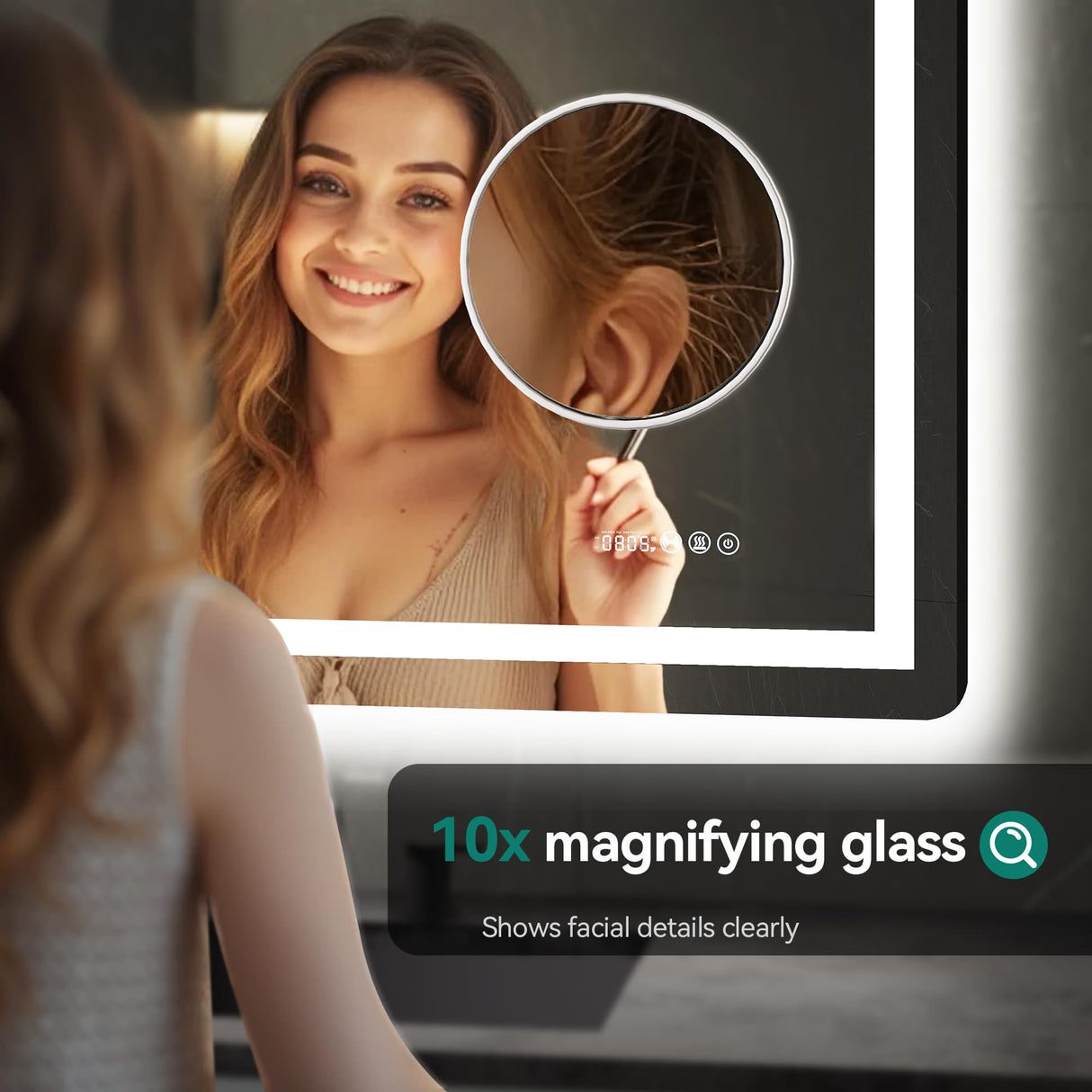 24x32 LED Bathroom Mirror with Motion Sensor & Anti-Fog