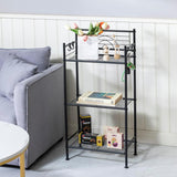 3-Tier Free Standing Wire Rack Durable Metal Shelving Storage Unit with Adjustable Feet