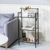 3-Tier Free Standing Wire Rack Durable Metal Shelving Storage Unit with Adjustable Feet