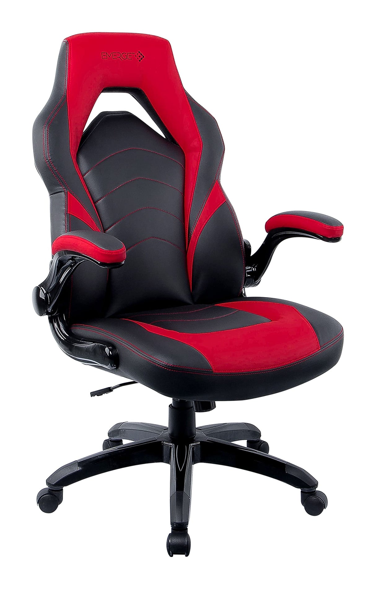 Vortex Bonded Leather Gaming Chair - Black & Red 2-Pack