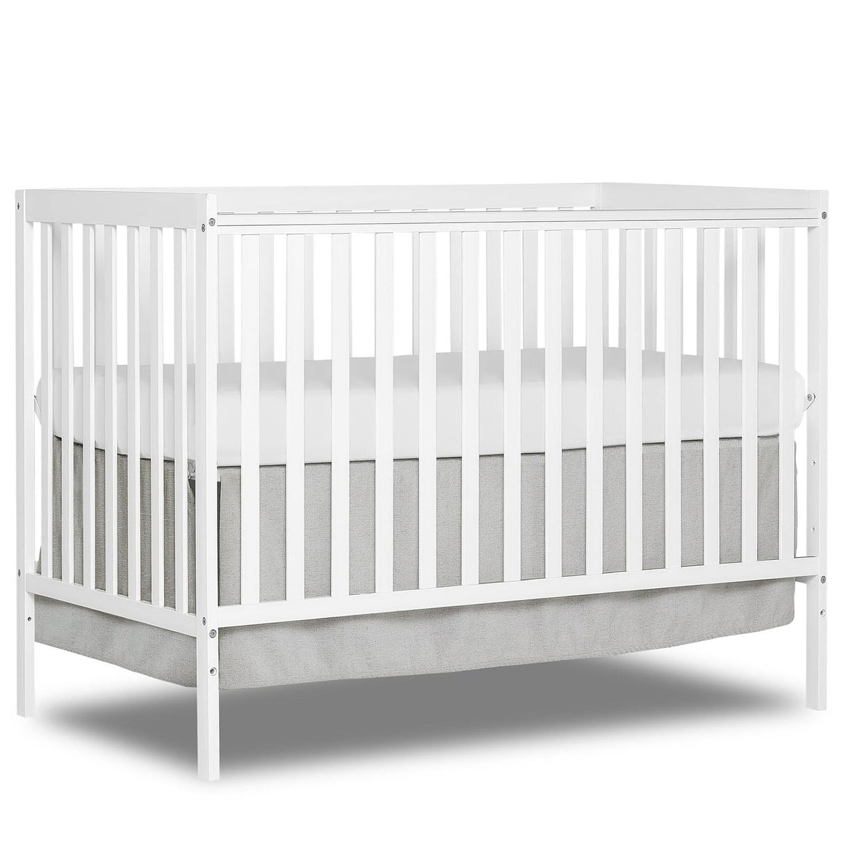 5-in-1 Convertible Crib, Baby Crib, Converts from Baby Crib to Toddler Bed, Daybed and Full-Size Bed Frame,