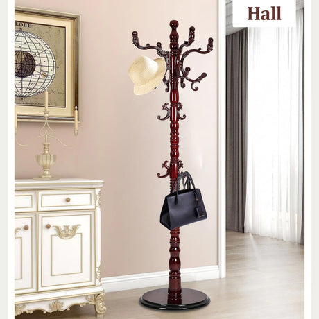 Coat Racks freestanding, High-grade Wooden Tree Coat Rack, Coat Rack Stand