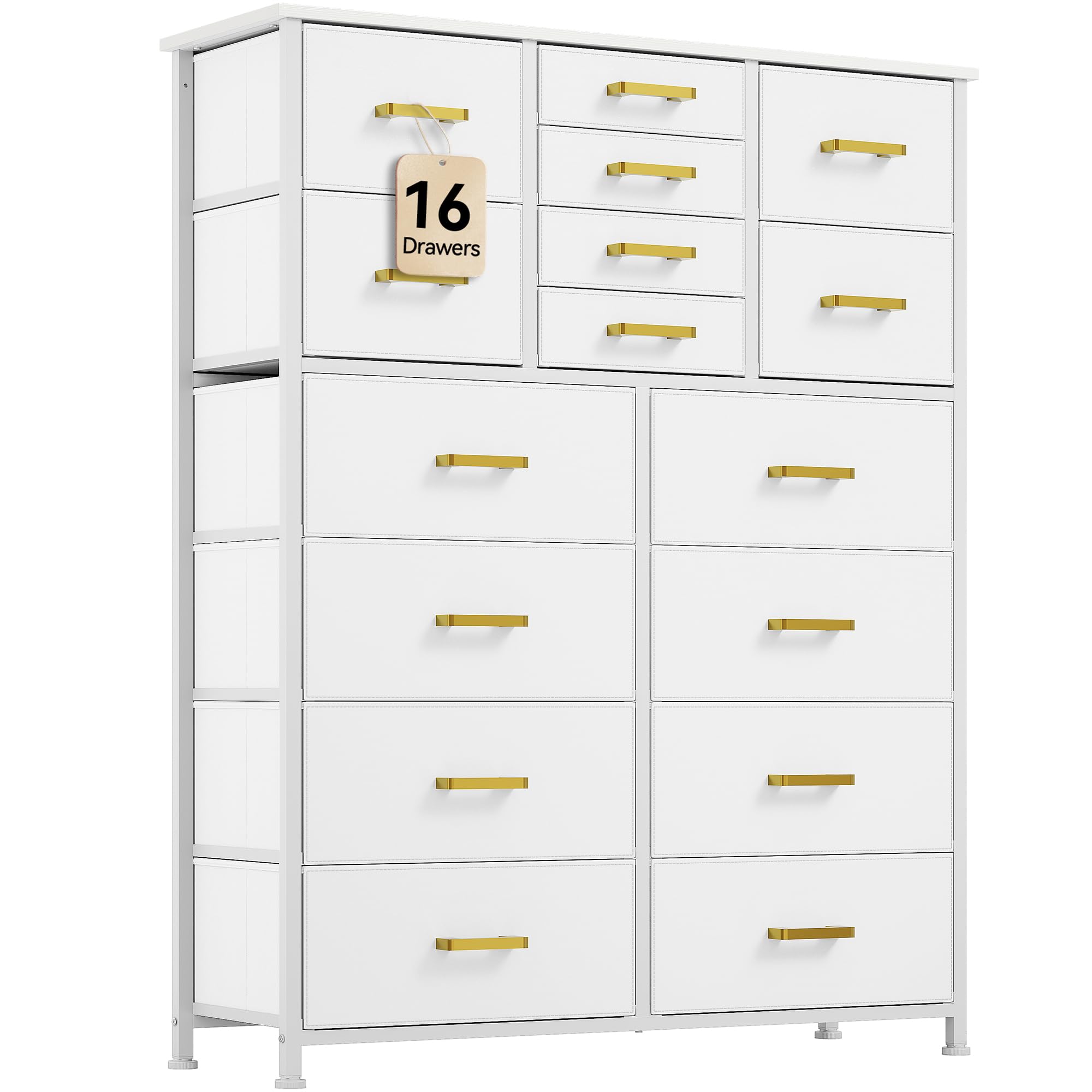 Dresser for Bedroom with 16 Drawers
