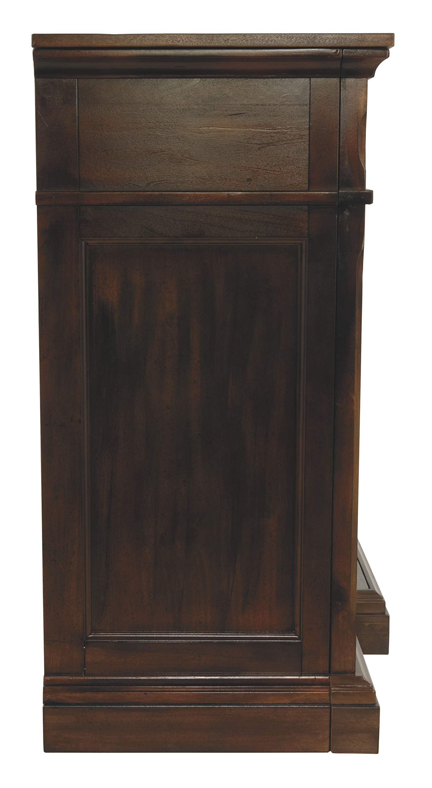 Roddinton Traditional TV Stand With Fireplace Option Fits TVs up to 70", 2 Cabinets