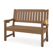 Outdoor Bench, 2-Person HDPS Garden Bench