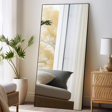 Arched Full Length Mirror Floor Mirror Standing or Leaning, Bedroom Mirror Dressing