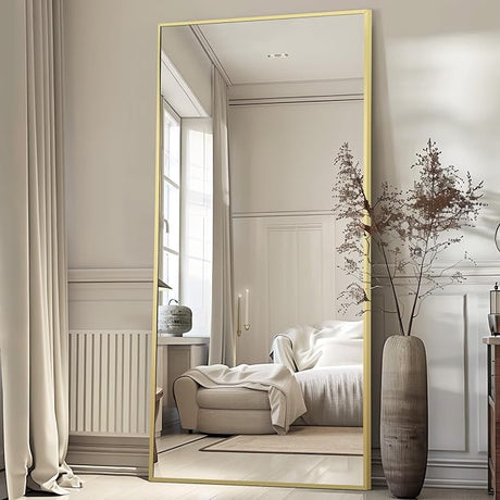 Full Length Mirror, 76"x34" Oversized Floor Mirror Free Standing, Large Full Body Mirror