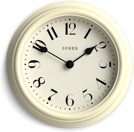 'Frieze' Wall Clock – Small Round Contemporary Classic Round Clock in Pink, with Pretty Numbers,