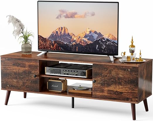 TV Stand for 55 60 inch Television, Entertainment Center with Storage