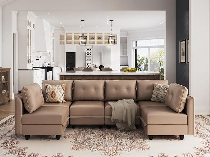Modular Sectional Sofa, Convertible U Shaped Sectional
