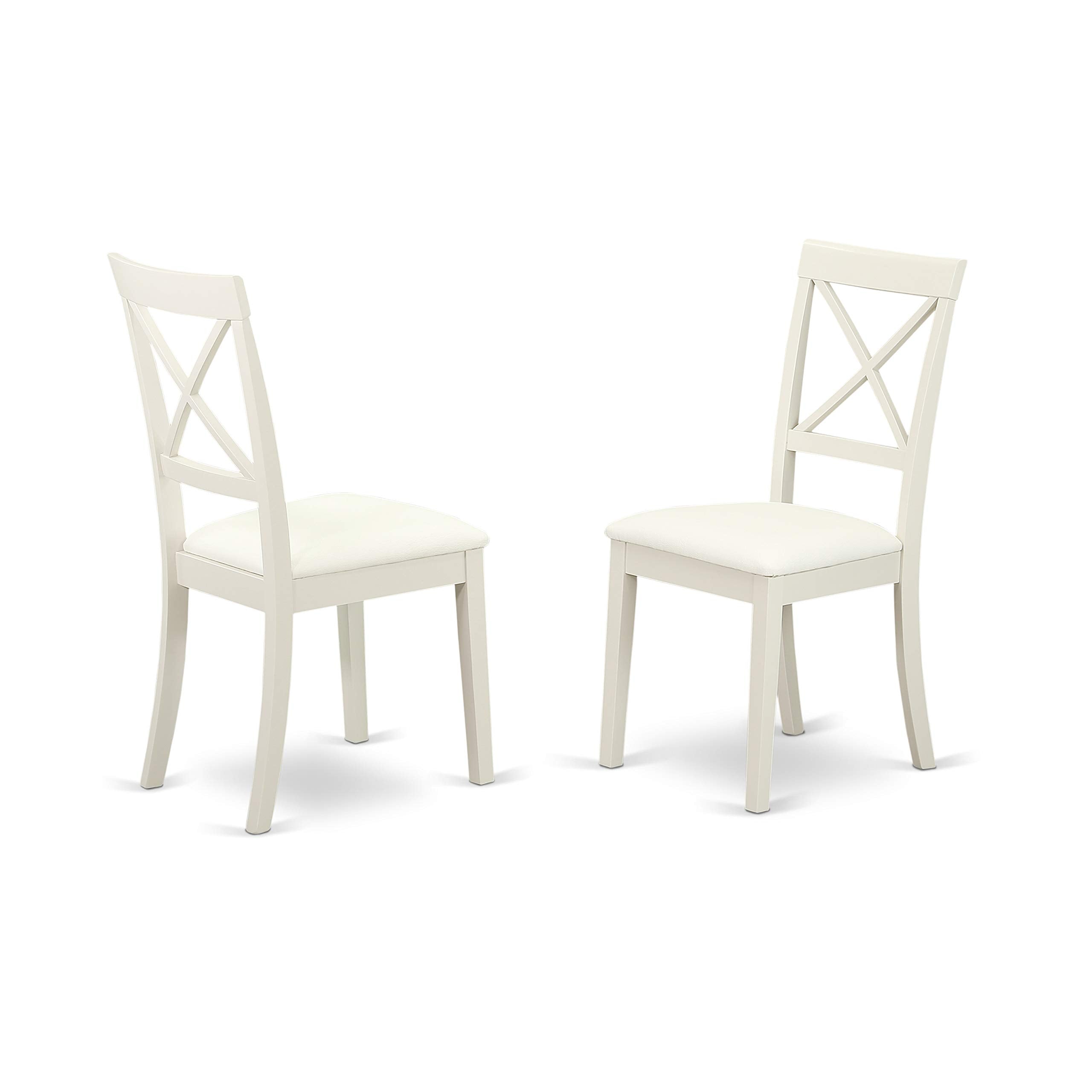 5 Piece Dinette Set for 4 Includes a Square Dining Table and 4 Faux Leather Dining Room