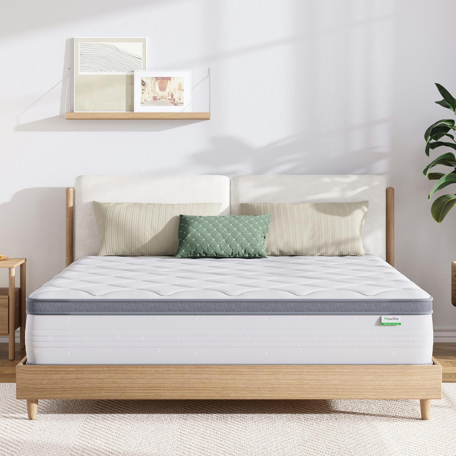 Queen Mattress, 12 Inch Hybrid Mattress Queen