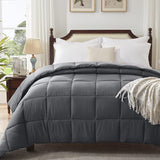 Queen Size Comforter Grey Lightweight Comforter Duvet Insert Down Alternative