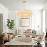 Gold Sputnik Chandelier, 12-Light Mid-Century Modern Chandelier