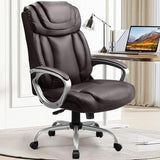 Executive Office Chair, Comfy Desk Chair with Back Support Bonded Leather Computer