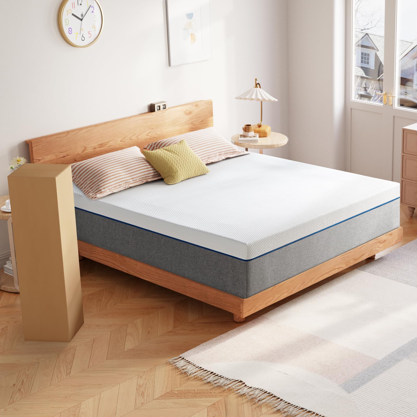 Twin Mattress 8 Inch Twin Gel Memory Foam Mattress,Twin Size Mattress in a Box