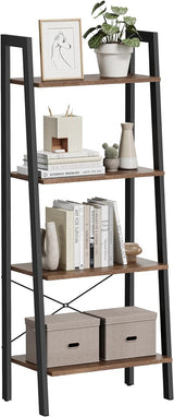 Ladder Shelf, 4-Tier Bookshelf, Storage Rack