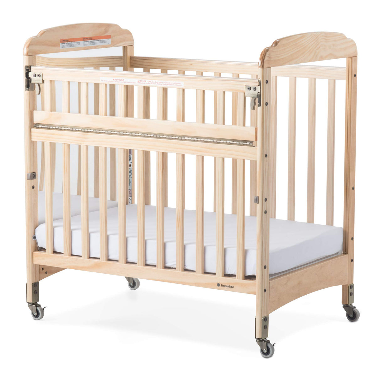 Serenity SafeReach Side Compact Crib, Nonmarking Commercial