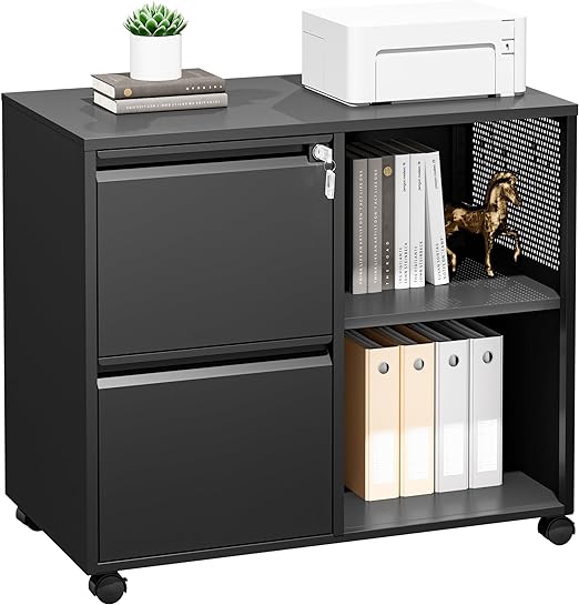 Metal File Cabinet,Lockable Lateral Filing Cabinet for Letter/Legal/A4 Size Files