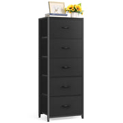 5 Drawer Dresser for Bedroom, Tall Fabric Storage Drawers, Tower Organizer Unit Chest of Drawers