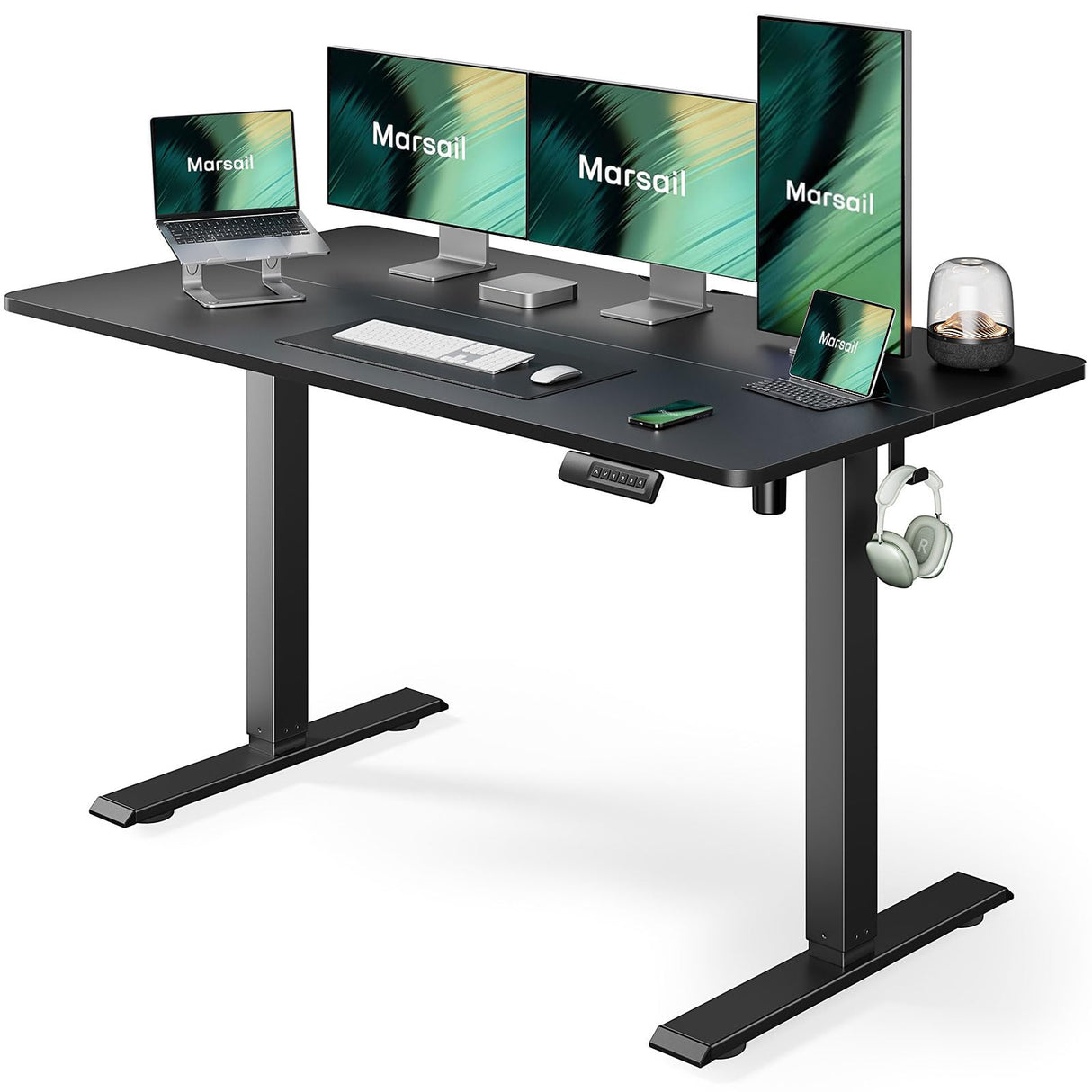 Electric Standing Desk, 55x24 Inch Adjustable Height Sit Stand up Desk