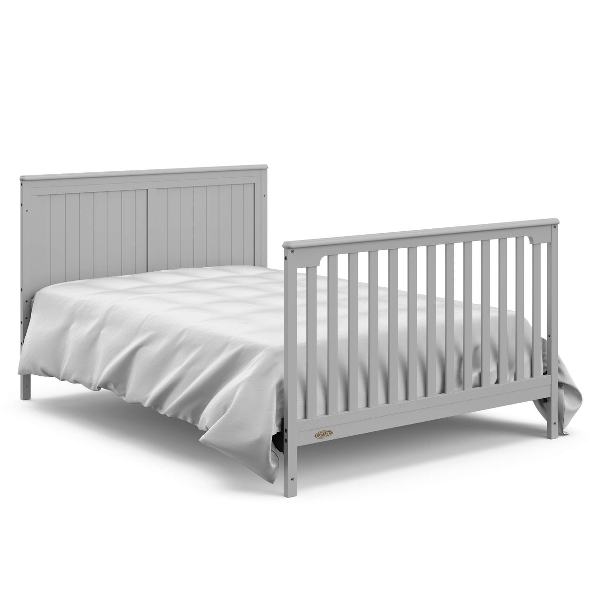 5-in-1 Convertible Crib with Drawer (Pebble Gray) – GREENGUARD Gold