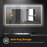 24x32 LED Bathroom Mirror with Anti-Fog & Memory Touch