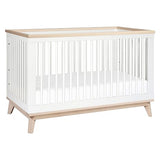 Scoot 3-in-1 Convertible Crib with Toddler Bed Conversion Kit in Natural Walnut,