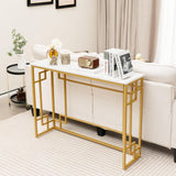 43.5-Inch Console Tables for Entryway - Foyer Table with Adjustable Foot Pads