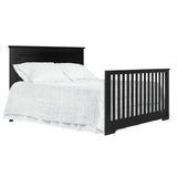 Morgan 5 in 1 Convertible Crib in Black, Greengaurd Gold Certified, Built of Sustainable