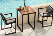 3-Piece Bar Table and Chairs Set, Outdoor Bar Set