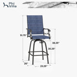 Outdoor Swivel Bar Stools Set of 2