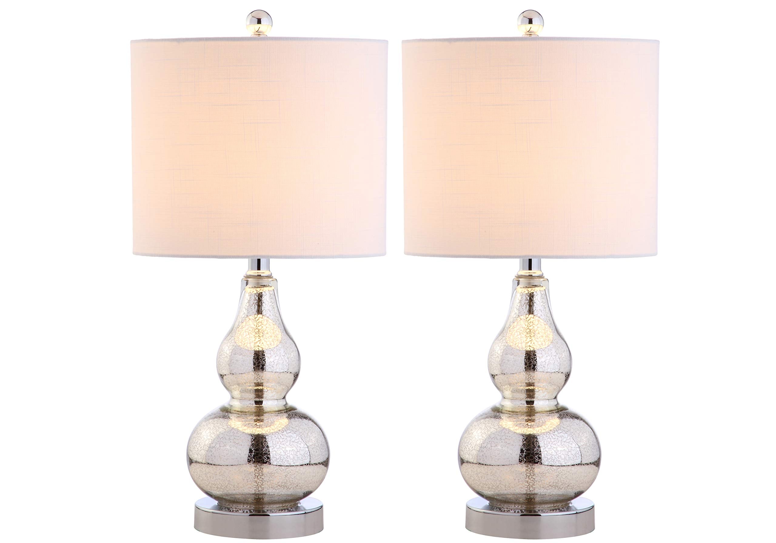 JYL1028C-SET2 Anya 20.5" Mini Glass Lamp(Set of 2) Transitional,Glam,Midcentury