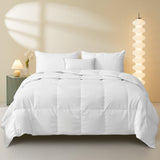 Goose Feather Down Comforter - Lightweight Goose Down Fiber Duvet Insert, Cloud-Like