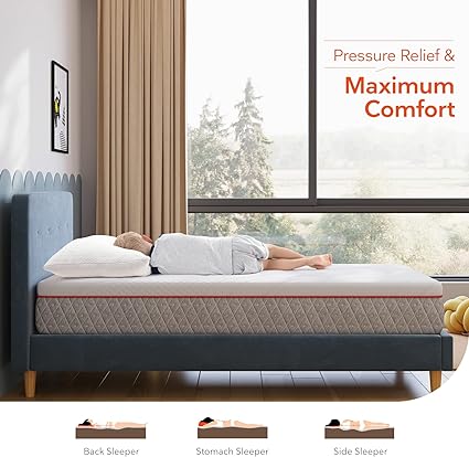 Full Size Mattress, 10 Inch Full Memory Foam Mattress, Double Sides Flippable Full Bed