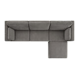 Oversized Modular Sectional Fabric Sofa set, FSC Certified Extra Large L Shaped Couchl