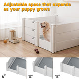 Whelping Box with Pig Rails - 48x48x18 Inch for Small to Large Breed Dogs