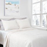 Luxury Velvet Queen Quilt Set, Ultra Soft Lightweight Velvet Comforter Set