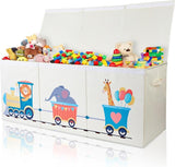 Extra Large Toy Box, Collapsible Sturdy Toy Storage Organizer with Lids