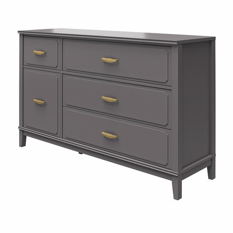 Stella Wide Dresser, 1, Graphite Gray